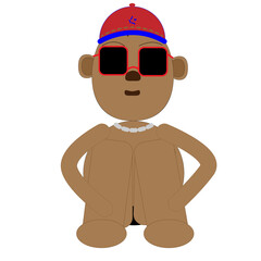 illustration of young guy with some style