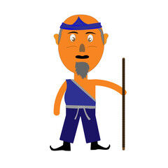 builder with a hammer