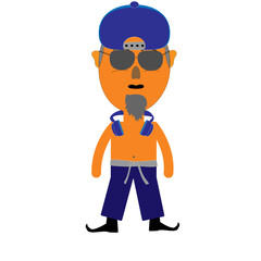 cartoon style character