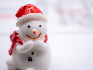 snowman on the snow