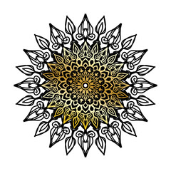 Luxury Mandala Gold Ornament.