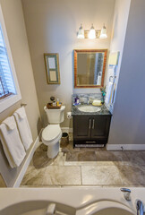 Fragment of a luxury bathroom