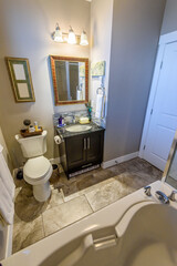 Fragment of a luxury bathroom