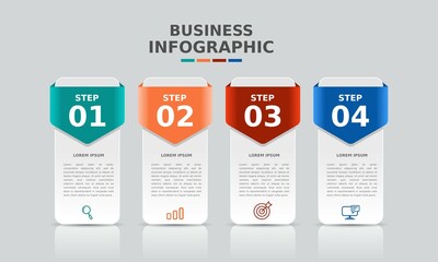 modern business infographic template design