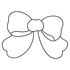 Bow outline design illustration for web, wedsite, application, presentation, Graphics design, branding, etc.