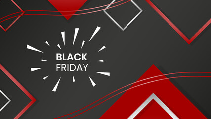 Black friday sale banner layout design - Powered by Adobe