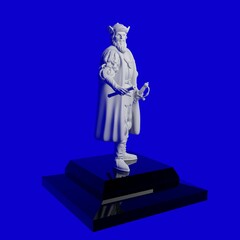 3d computer rendered illustration of a statue of Vasco Da Gama