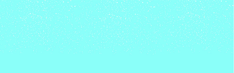 Seamless falling snow or snowflakes. Isolated on blue background, stock vector.