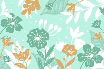Fototapeta na wymiar Beautiful modern floral background template
