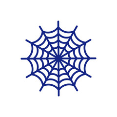 Spider web sign tattoo isolated. vector illustration