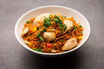 schezwan chicken fried rice