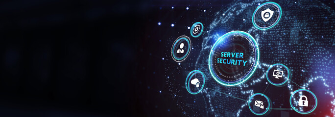 Cyber security data protection business technology privacy concept. 3d illustration