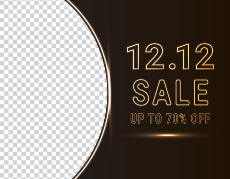 12.12 day shopping festival banner sale background