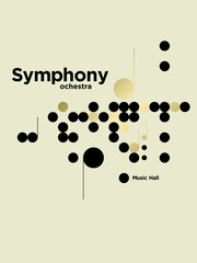 Modern symphony orchestra template. Vector Illustration. © IKANIMO