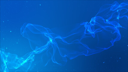 繊細で波のような煙と暗い背景の壁紙　アンビエント　ウェーブ　ゆらめき