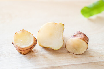 キクイモの断面