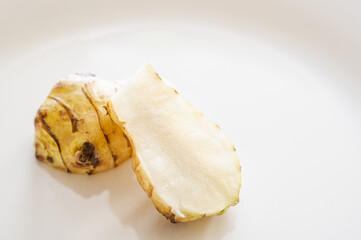 キクイモの断面