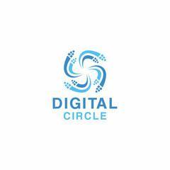 Digital circle Technology logo for business