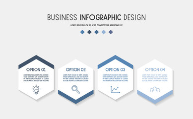 Pastel coloured infographic with icons. Business concept. Vector