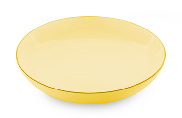 empty plate isolated on white background.