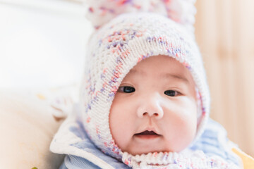 Expressive baby girl