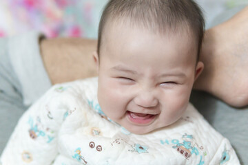 Expressive baby girl