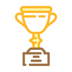 cup reward color icon vector. cup reward sign. isolated symbol illustration