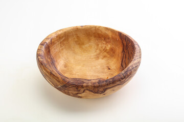 Wooden empty bowl for kitchen