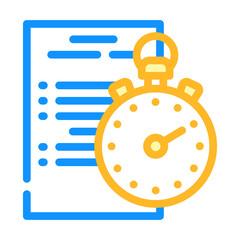 competition protocol color icon vector. competition protocol sign. isolated symbol illustration