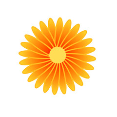 Flower icon. Flower simple vector or clipart.,