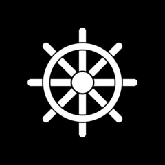 Obraz premium Nautical logo icon isolated on dark background