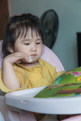 Lovely girl in the room