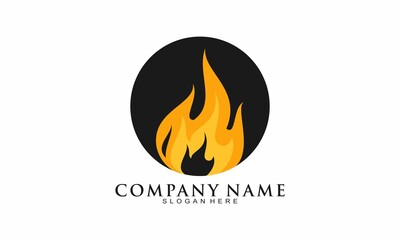 Simple flame icon vector