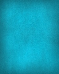 Blue, turquoise colored background with grungy texture and darker edges. Backdrop for greeting cards, banners, templates and montage. Copy space with place for text.