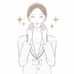 女性医師　スキンケアのイメージ