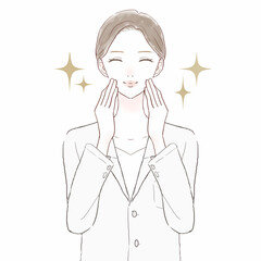 女性医師　スキンケアのイメージ