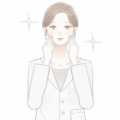 女性医師　スキンケアのイメージ