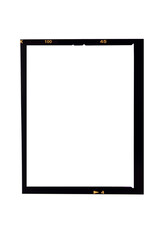 Medium format color film frame.With white space.120 film.