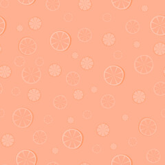 Oranges paternal tenderness pattern fabric summer