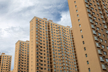 The residential quarter bristles with tall buildings