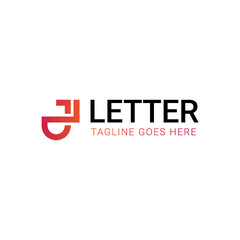 J letter logo template in vector