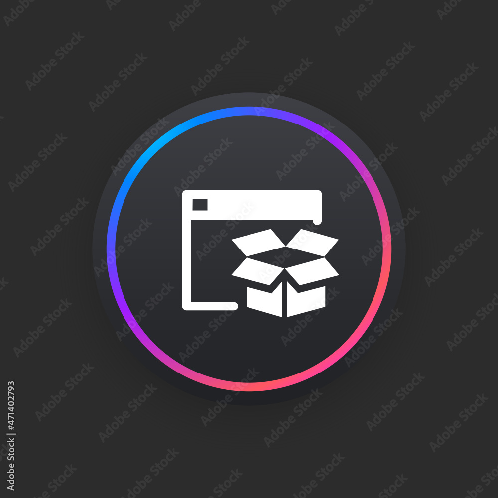 Wall mural web package - ui icon