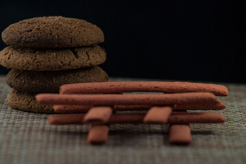 Whole healthy homemade oatmeal cookies