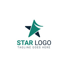 Star logo icon template in vector