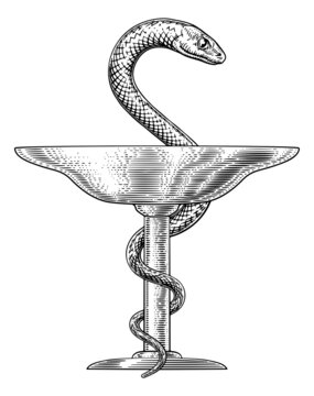 recommend clip art: Bowl of Hygieia Snake Medical Pharmacist Icon