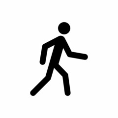 Fototapeta na wymiar person walking vector icon