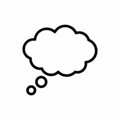 cloud bubble vector icon