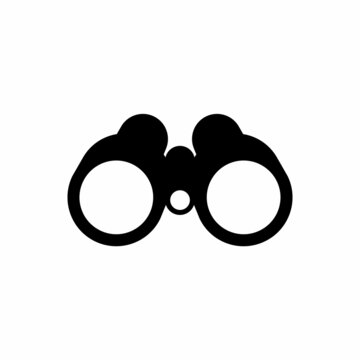 binocular glasses vector icon