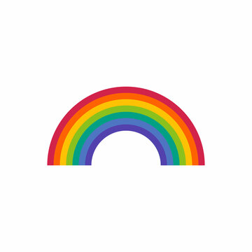 colorful rainbow vector icon