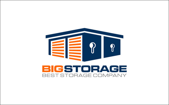Illustration vector graphic of self storage company logo design template-05